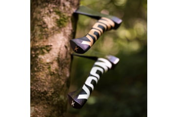 Image of WOOX VOLANTE Axe, Carbon Steel Blade, Black Hickory, Black/White, BU.AXE002.02