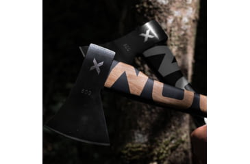 Image of WOOX VOLANTE Axe, Carbon Steel Blade, Black Hickory, Black/White, BU.AXE002.02