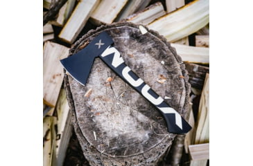 Image of WOOX VOLANTE Axe, Carbon Steel Blade, Black Hickory, Black/White, BU.AXE002.02