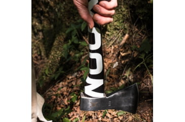 Image of WOOX VOLANTE Axe, Carbon Steel Blade, Black Hickory, Black/White, BU.AXE002.02