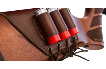 Image of WOOX Gladiatore Leather Stock Cover w/ Shell Quiver, Brown, 810069397184
