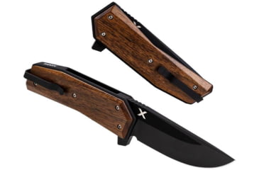 Image of WOOX Leggenda Folding Knife, 3.5in D2 High Carbon Steel Straight Back Blade, Walnut, BU.KNF002.01