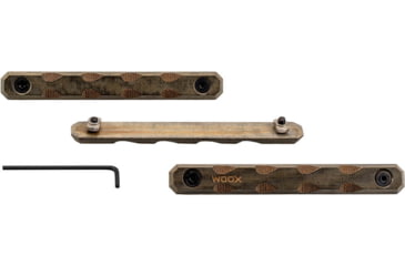 Image of WOOX M-LOK &amp; KeyMod Rail Covers, 3 pieces, Micarta, SH.MLK002.SET