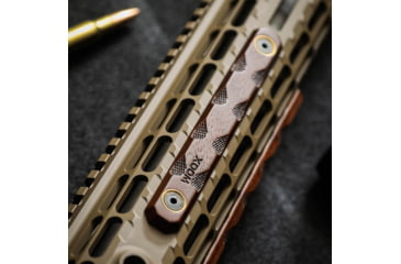 Image of WOOX M-LOK &amp; KeyMod Rail Covers, 3 pieces, Walnut, SH.MLK005.S3