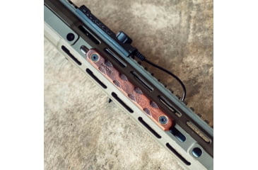 Image of WOOX M-LOK &amp; KeyMod Rail Covers, 3 pieces, Walnut, SH.MLK005.S3
