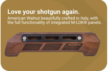 Image of WOOX Gladiatore Shotgun Forend - 6 3/4in Action Tube, Mossberg 500/590, Walnut, SHFRN01201