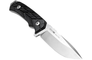 Image of WOOX Rock 62 X-GRIP Fixed Blade Knife, 4.25in, Stonewashed, Drop Point, Black, BU.KNF001.14
