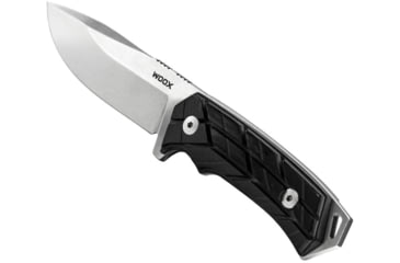 Image of WOOX Rock 62 X-GRIP Fixed Blade Knife, 4.25in, Stonewashed, Drop Point, Black, BU.KNF001.14