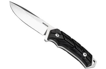 Image of WOOX Rock 62 X-GRIP Fixed Blade Knife, 4.25in, Stonewashed, Drop Point, Black, BU.KNF001.14