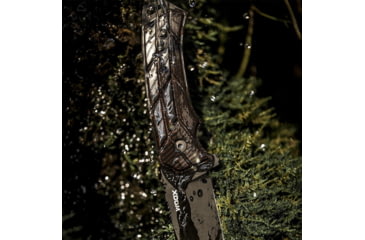 Image of WOOX Rock 62 X-GRIP Fixed Blade Knife, 4.25in, Mil-Spec Black, Drop Point, Brown, BU.KNF001.18