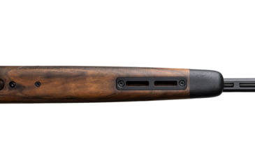 Image of WOOX Elegante Sporter Precision Remington Model 700 Short Action Wood Rifle Stock w/Integrated Mini-Chassis, Right Hand, Short Action, High Grade Walnut/Brown, SH.GNS085.01
