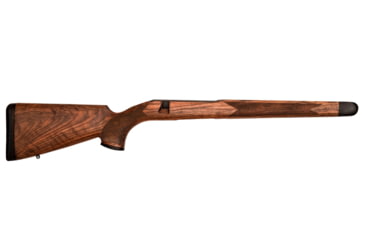 Image of WOOX Elegante Sporter Precision Remington Model 700 Short Action Wood Rifle Stock w/Integrated Mini-Chassis, Right Hand, Short Action, High Grade Walnut/Brown, SH.GNS085.01