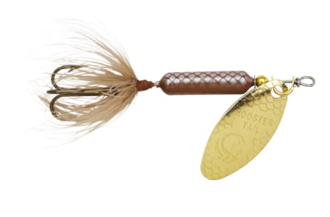 Image of Wordens Rooster Tail In-Line Spinner, 1 3/4in, 1/24 oz, Treble Hook, Brown, 204-BR