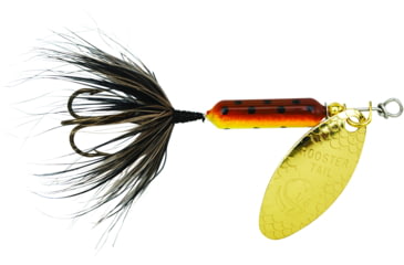 Image of Wordens Rooster Tail In-Line Spinner, 1 3/4in, 1/24 oz Treble Hook, Brown Trout, 204-BRTR