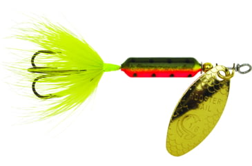 Image of Wordens Rooster Tail In-Line Spinner, 1 3/4in, 1/24 oz Treble Hook, Firetiger, 204-FRT