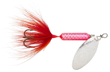 Image of Wordens Rooster Tail In-Line Spinner, 1 3/4in, 1/24 oz, Treble Hook, Flame, 204-FL