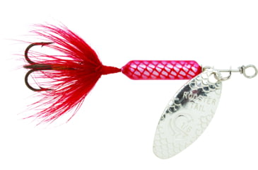 Image of Wordens Rooster Tail In-Line Spinner, 1 3/4in, 1/24 oz, Treble Hook, Red, 204-R