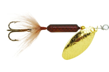 Image of Wordens Rooster Tail In-Line Spinner, 1 3/4in, 1/24 oz, Treble Hook, Salmon Fly, 204-SF