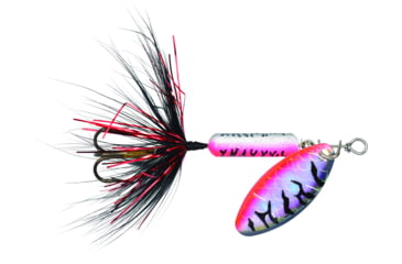 Image of Wordens Rooster Tail In-Line Spinner, 1 3/4in, 1/24 oz Treble Hook, Tinsel Nightmare Tiger, 204-TNMT
