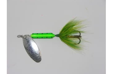 Image of Wordens Rooster Tail In-Line Spinner, 2 1/4in, 1/8 oz Treble Hook, Caterpillar, 208-CAT