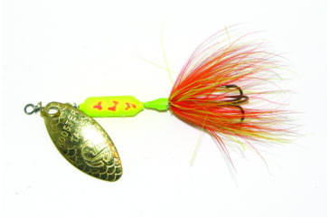 Image of Wordens Rooster Tail In-Line Spinner, 2 1/4in, 1/8 oz Treble Hook, Cheese Fly, 208-CHFY