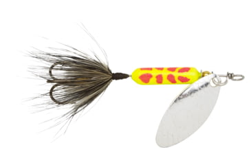 Image of Wordens Rooster Tail In-Line Spinner, 2 1/4in, 1/8 oz Treble Hook, Clown Coachdog, 208-CLCD