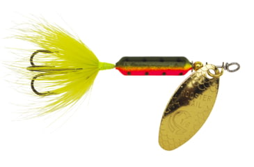 Image of Wordens Rooster Tail In-Line Spinner, 2 1/4in, 1/8 oz Treble Hook, Firetiger, 208-FRT