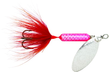 Image of Wordens Rooster Tail In-Line Spinner, 2 1/4in, 1/8 oz, Treble Hook, Flame, 208-FL