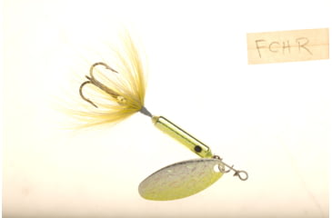 Image of Wordens Rooster Tail In-Line Spinner, 2 1/4in, 1/8 oz Treble Hook, Flash Chartreuse, 208-FCHR
