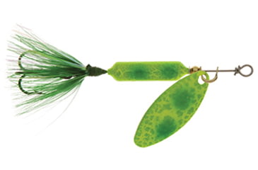 Image of Wordens Rooster Tail In-Line Spinner, 2 1/4in, 1/8 oz Treble Hook, Frog Spring, 208-FRS