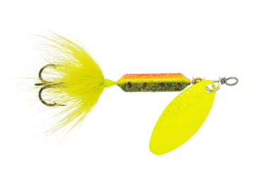Image of Wordens Rooster Tail In-Line Spinner, 2 1/4in, 1/8 oz Treble Hook, Glitter Firetiger, 208-GFRT