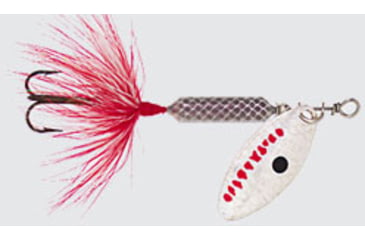 Image of Wordens Rooster Tail In-Line Spinner, 2 1/4in, 1/8 oz Treble Hook, Gray Ghost, 208-GRGH