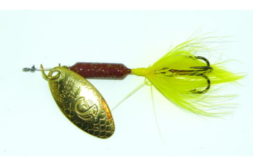 Image of Wordens Rooster Tail In-Line Spinner, 2 1/4in, 1/8 oz, Treble Hook, Honey Bee, 208-HB
