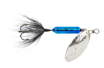 Image of Wordens Rooster Tail In-Line Spinner, 2 1/4in, 1/8 oz Treble Hook, Metallic Blue, 208-MBLU