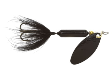 Image of Wordens Rooster Tail In-Line Spinner, 2 1/4in, 1/8 oz Treble Hook, Midnight with Painted Blade, 208-MIDN-P
