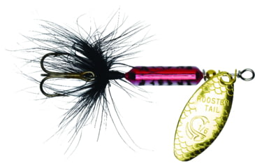 Image of Wordens Rooster Tail In-Line Spinner, 2 1/4in, 1/8 oz Treble Hook, Peacock, 208-PEAC