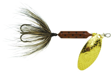 Image of Wordens Rooster Tail In-Line Spinner, 2 1/4in, 1/8 oz Treble Hook, Pumpkin Seed, 208-PMSD