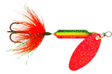 Image of Wordens Rooster Tail In-Line Spinner, 2 1/4in, 1/8 oz Treble Hook, Shimmer Firetiger, 208-SMFT