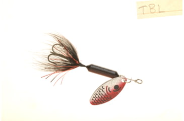 Image of Wordens Rooster Tail In-Line Spinner, 2 1/4in, 1/8 oz Treble Hook, Tinsel Black, 208-TBL