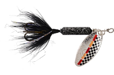Image of Wordens Rooster Tail In-Line Spinner, 2 1/4in, 1/8 oz Treble Hook, UV Tinsel Leech, 208-TLEE-UV