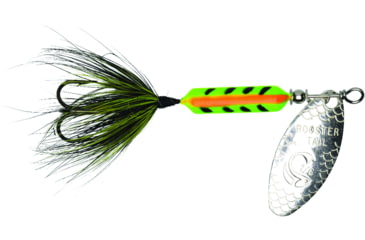Image of Wordens Rooster Tail In-Line Spinner, 2 1/4in, 1/8 oz Treble Hook, Zebra Tiger, 208-ZEB