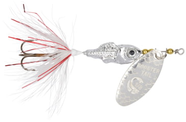 Image of Wordens Rooster Tail Minnow In-Line Spinner, Single Hook Sz 1/6oz Natural Minnow In-Line Spinner, 12/Pkg, 2210-NATMIN