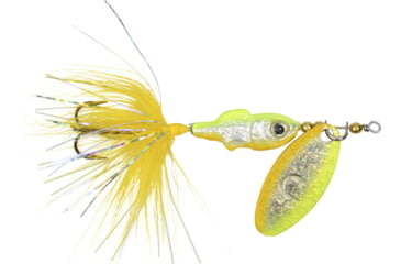 Image of Wordens Rooster Tail Minnow In-Line Spinner, Single Hook Sz 1/8oz, Chart Shiner, 12/Pkg, 2208-CHRSHI