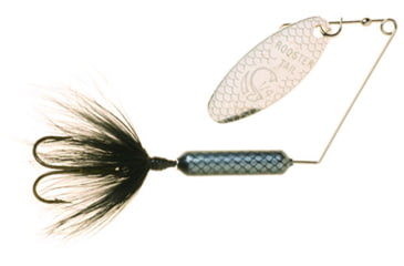 Image of Wordens Super Rooster Tail In-Line Spinner, Sz 1/4oz Black, 194-BL