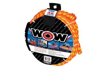 Image of WOW Watersports 11-3010 Tow Rope - 4K 60ft, Orange, 44145