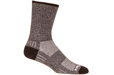 Image of Wrightsock Adventure Crew Hiking Socks, Black Marl, Extra Large, 6564.0301
