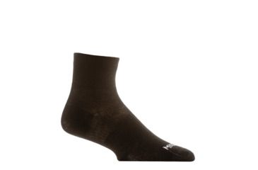 Image of Wrightsock Double Layer CoolMesh II Quarter Sock, Black, Medium, 8052.03
