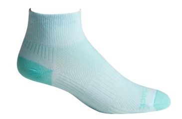 Image of Wrightsock Double Layer CoolMesh II Quarter Sock, Lucite, Medium, 8052.6901