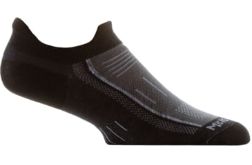 Image of Wrightsock Endurance Double Tab Socks, Black/Ash, Medium, 9022.0301