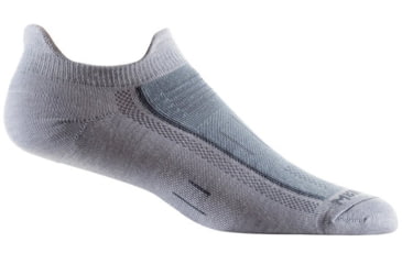 Image of Wrightsock Endurance Double Tab Socks, Light Grey/Grey, Small, 9021.0501